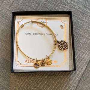 Alex and Ani Compass Charm Bangle